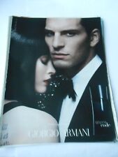 Publicité Advert 2007  Parfum pour Homme Giorgio Armani Code