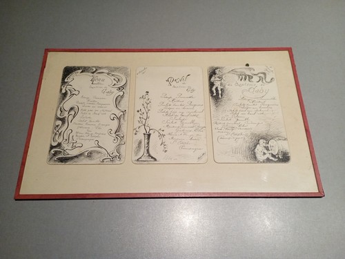 Menu ancien collection - 3, de