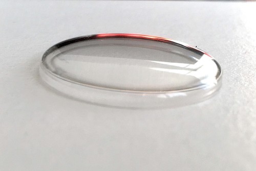 Verre plexi bombé punaise - bombé,