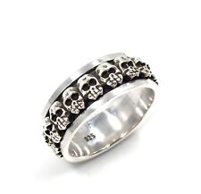 Bague tête de mort en argent