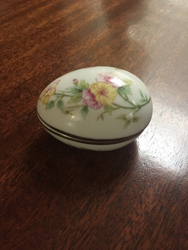 Vintage trinket box egg - vintage,