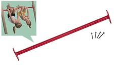 Barre Fixe 90cm de Gymnastique pour Tour Jeu Balançoire Metallreck Reck Rouge