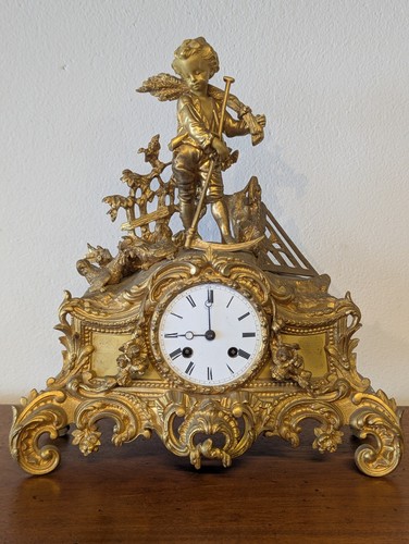 Pendule moissonneur bronze - au,