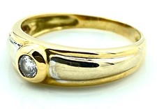 MAGNIFIQUE BAGUE SOLITAIRE OR