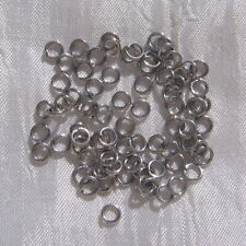 LOT DE 200 ANNEAUX ø5MM X 1MM SOLIDES EN ACIER INOXYDABLE ANTI ALLERGIQUE - IN35