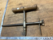 OLD TOOL compass , OUTIL Ancien Compas a Rondelles De Cordonnier Bourrelier N.33