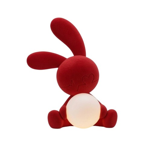 Veilleuse lapin floqué - floqué, lampe