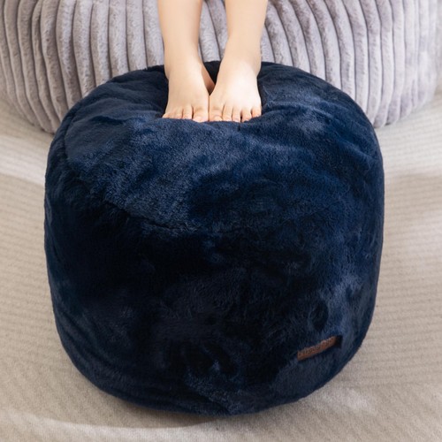 Pouf stuffed ottoman round - stuffed,
