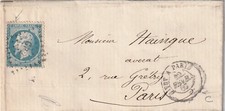 Lettre de Givet à Paris LAC