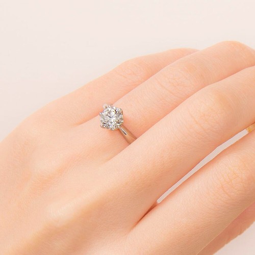 Bague diamant cultivé en - diamant,