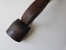 Ancienne Cloche de Vache Alpage Collier Cuir - DEVOUASSOUD CHAMONIX N° 3