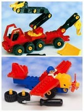 Lego Duplo Toolo 2 lots 2917 l'avion + 2940 les pompiers complets