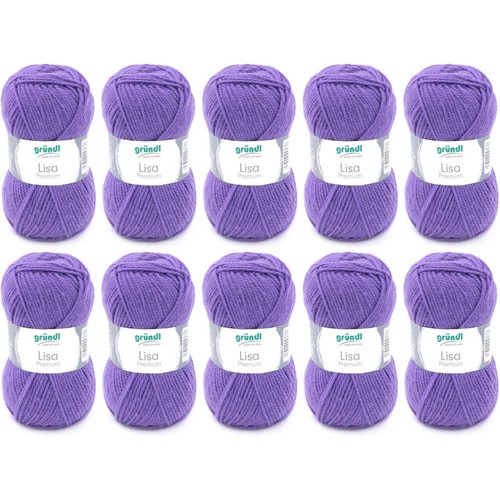 Pelotes laine violet - 10,