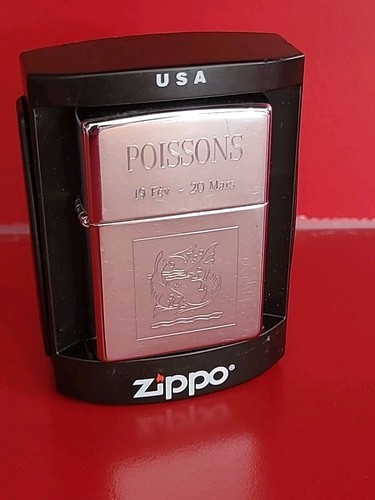 Zippo briquet essence signé - zippo,
