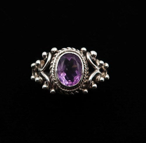 Bague tibétaine argent - bague,