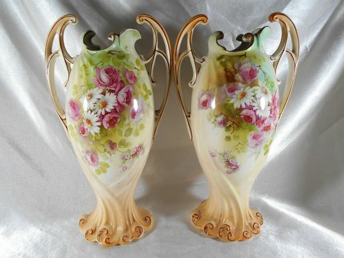 Paire vase decor - paire, floral