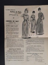 ANCIEN PATRON chemise de nuit T44 - Votre mode reflets de Paris 1960