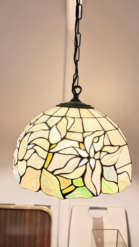Suspension lustre vitrail - en,