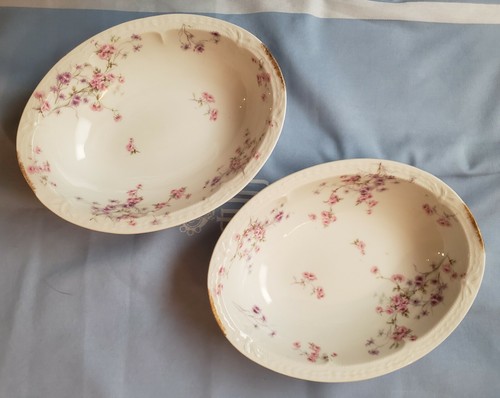 Limoge oval serving bowls - limoge,