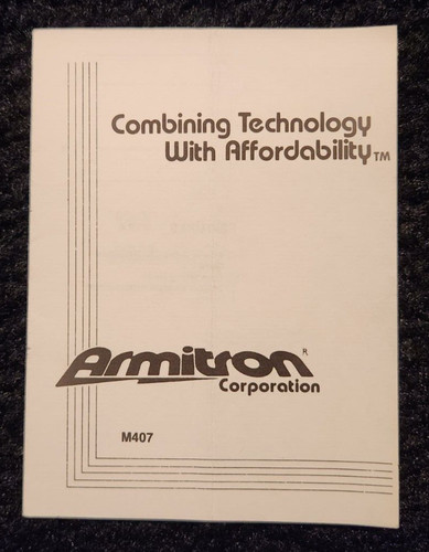 Armitron instruction manual - armitron,