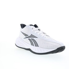 Reebok Press baskets pour hommes en toile blanc