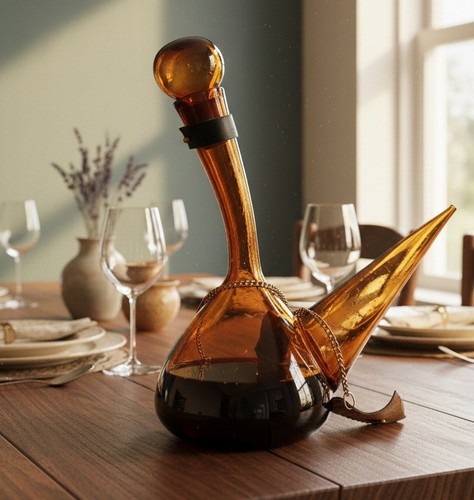 Carafe vin vintage verre - carafe, en