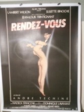 AUTHENTIQUE AFFICHE ANCIENNE DE CINEMA - RENDEZ-VOUS.