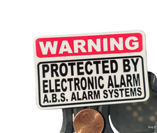 Sticker WARNING Protected BY