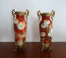 Paire de vases émaillés