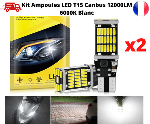 Ampoules t15 led w16w smd - led,