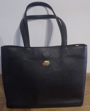 Sac "MAC DOUGLAS" porté épaule en cuir grainé noir - EXCELLENT ETAT