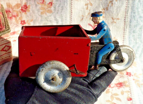 Jouet ancien triporteur - jouet, vebe/
