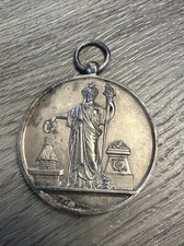 Medaille ancienne « Marianne Au Flambeau »  - Cuivre Argenté
