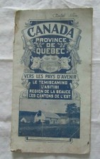 ANCIEN GUIDE CANADA PROVINCE DE QUEBEC 1914  