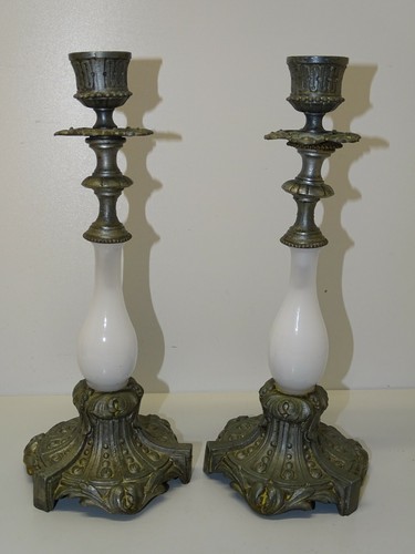Belle paire bougeoirs - paire, de