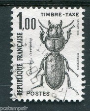 FRANCE 1982, timbre TAXE 106, INSECTES, SCARITES LAEVIGATUS, oblitéré