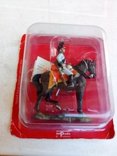 1 cavalier en plomb peint de