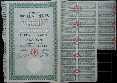 Actions francs maison - 50,