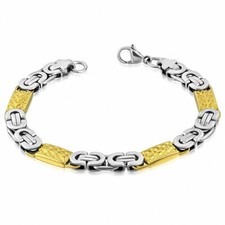 Bracelet homme acier argenté