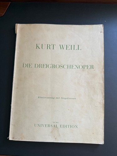 Kurt weill partition - weill,