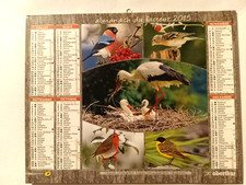 Calendrier des Postes - Almanach PTT  - 36 INDRE - 2015 Oiseaux