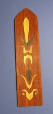 Marque page marqueterie bois