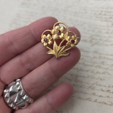 Broche plaqué fix 1900 - or,