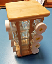 Présentoir à épices rotatif 16 pots verre