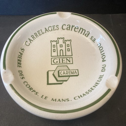 Vintage cendrier rond gien - vintage,