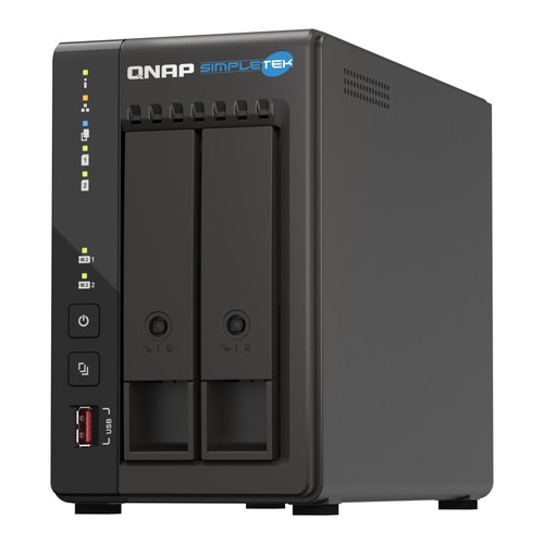Qnap 253e nas bay 5 - 2-bay, 3,5