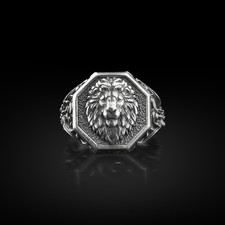 Bague chevalière tête de