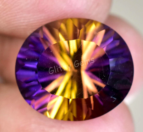 Ametrine color naturel - ametrine, bi-color