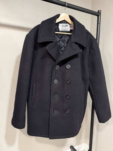 Schott 740n pea jacket coat - schott,