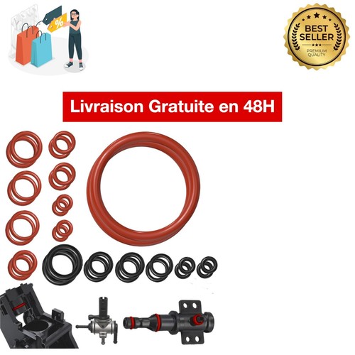 Joints toriques silicone - , pour